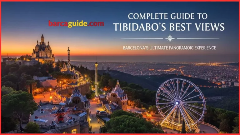Enjoying Views of Barcelona from Tibidabo’s Peak